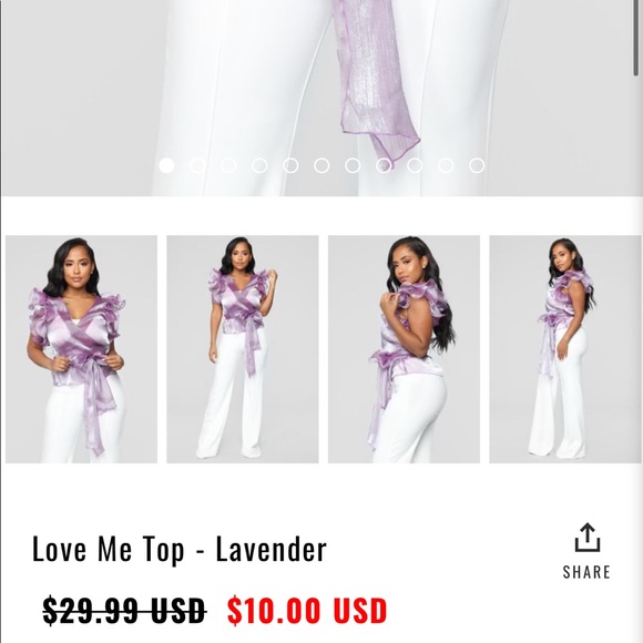 Fashion Nova Wrap Top *NWT* - Picture 4 of 4